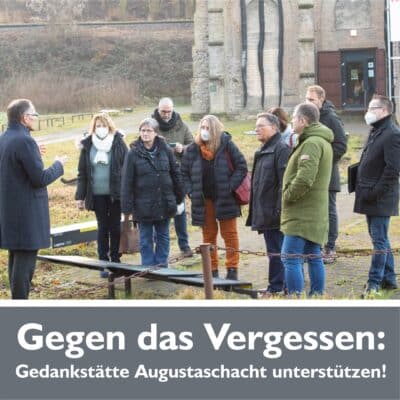 SPD/UWG-Gruppe besucht Augustaschacht und unterstützt die Arbeit der Gedenkstätte