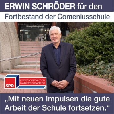 SPD/UWG-Gruppe setzt sich für Fortbestand der Comeniusschule ein und gibt Anstoß für neue Impulse