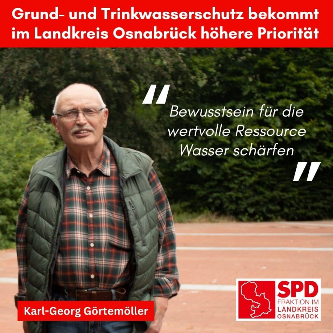 Görtemöller fordert: Bewusstsein für die wertvolle Ressource Wasser schärfen